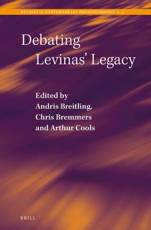 Debating Levinas’ Legacy 